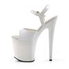 Pleaser - FLAMINGO809 Sandale à bride à la cheville, Pole dance chaussures - Chaussures de pole dance - Blanc Product image